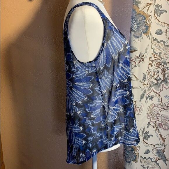 Patterson J. Kincaid Sheer Feather Design Tank - Picture 6 of 7
